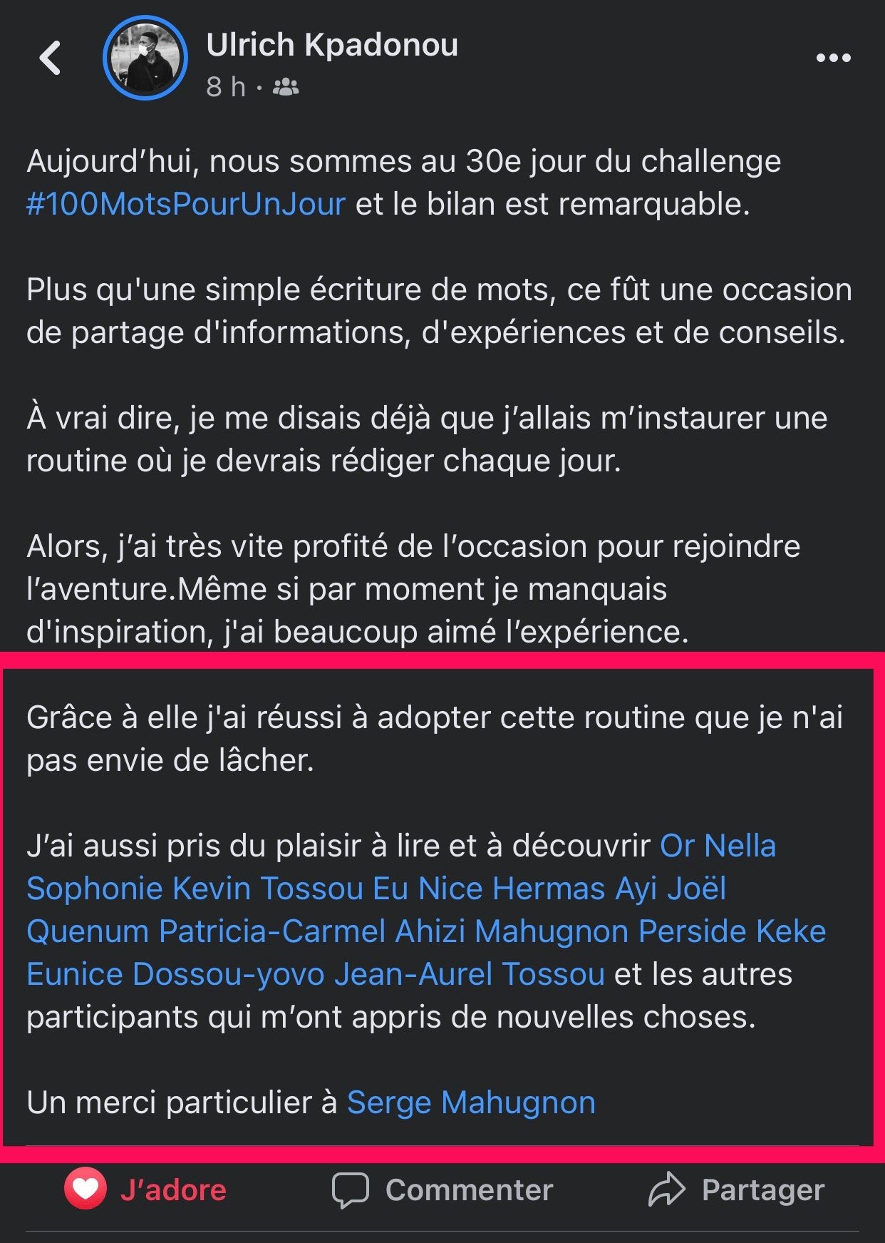 Témoignage 6
